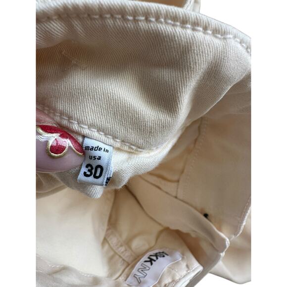 ASKK NY Carpenter Jeans Cream Cargo Casual Mid-Rise Straight Leg Size 30‎ - Picture 4 of 14